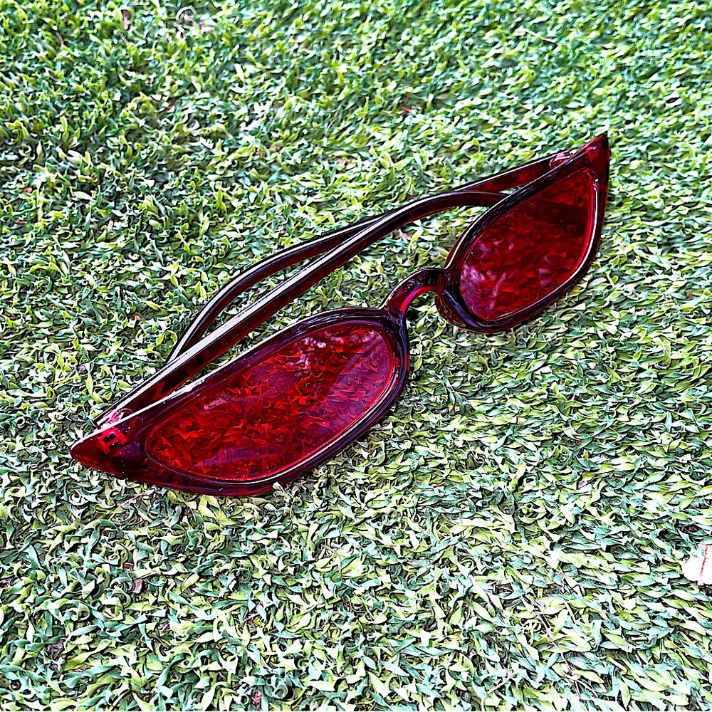 Red Cat Eye Sunglasses